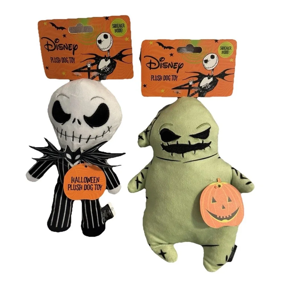 New Disney Dog Toys, NMBC Plushies Jack Skellington & Oogie Boogie